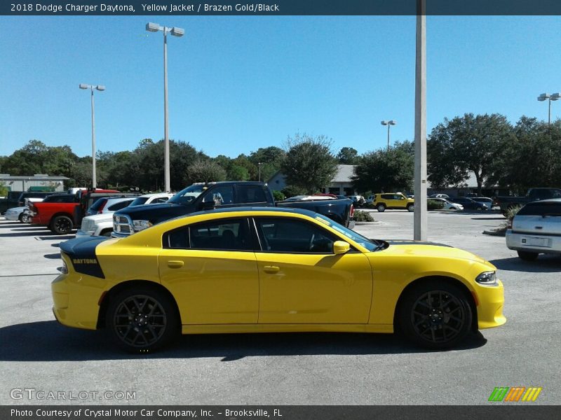 Yellow Jacket / Brazen Gold/Black 2018 Dodge Charger Daytona