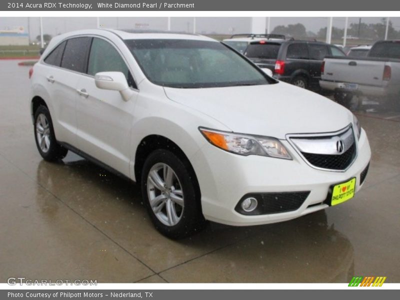 White Diamond Pearl / Parchment 2014 Acura RDX Technology