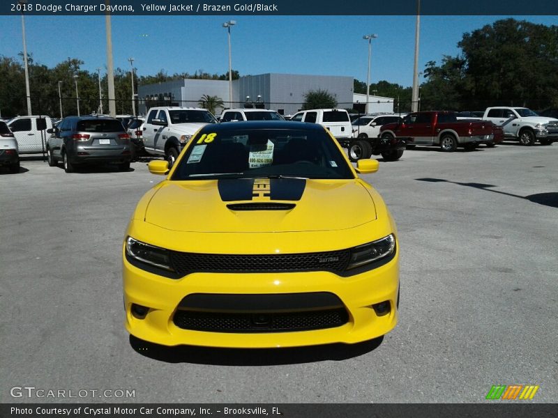 Yellow Jacket / Brazen Gold/Black 2018 Dodge Charger Daytona