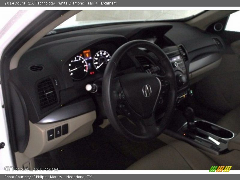 White Diamond Pearl / Parchment 2014 Acura RDX Technology