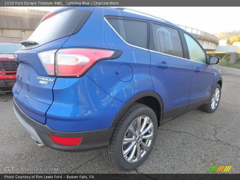 Lightning Blue / Charcoal Black 2018 Ford Escape Titanium 4WD