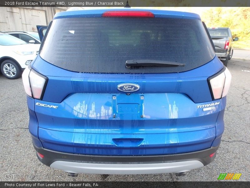 Lightning Blue / Charcoal Black 2018 Ford Escape Titanium 4WD