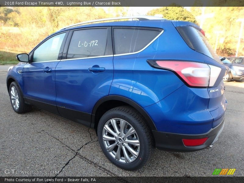 Lightning Blue / Charcoal Black 2018 Ford Escape Titanium 4WD