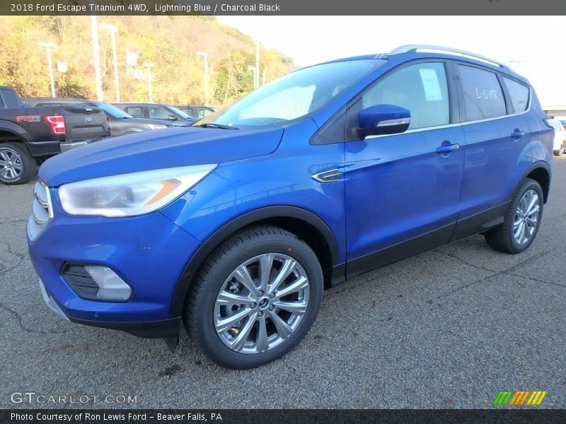 Lightning Blue / Charcoal Black 2018 Ford Escape Titanium 4WD