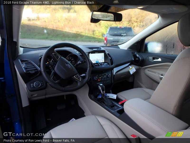 Lightning Blue / Charcoal Black 2018 Ford Escape Titanium 4WD