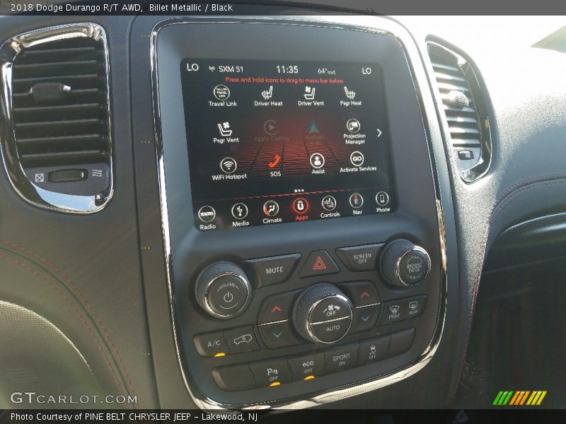 Billet Metallic / Black 2018 Dodge Durango R/T AWD