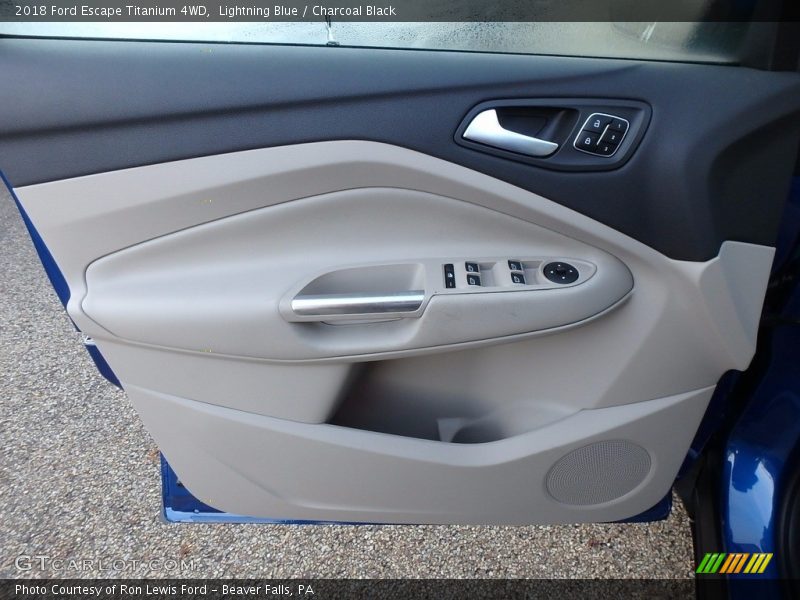 Lightning Blue / Charcoal Black 2018 Ford Escape Titanium 4WD