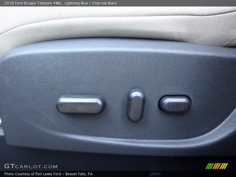 Lightning Blue / Charcoal Black 2018 Ford Escape Titanium 4WD