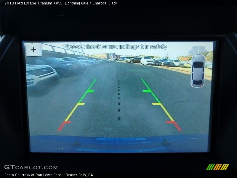 Lightning Blue / Charcoal Black 2018 Ford Escape Titanium 4WD