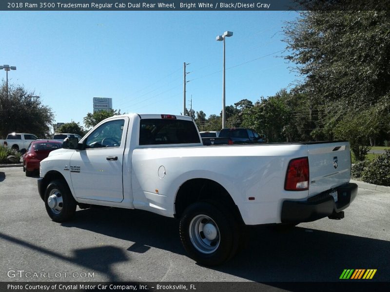 Bright White / Black/Diesel Gray 2018 Ram 3500 Tradesman Regular Cab Dual Rear Wheel