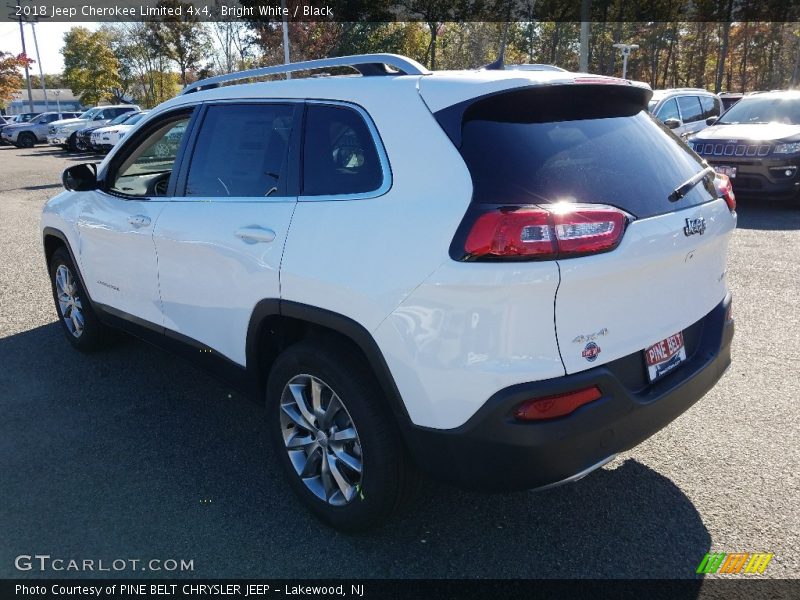 Bright White / Black 2018 Jeep Cherokee Limited 4x4