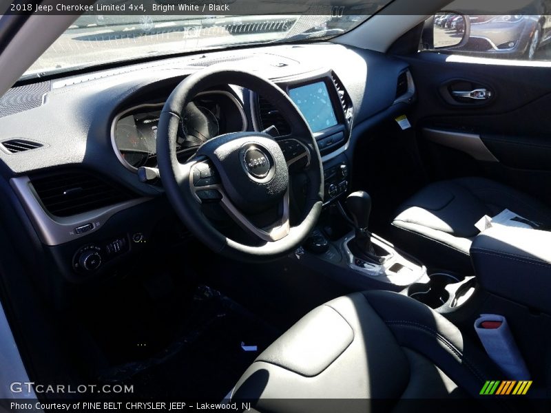 Bright White / Black 2018 Jeep Cherokee Limited 4x4
