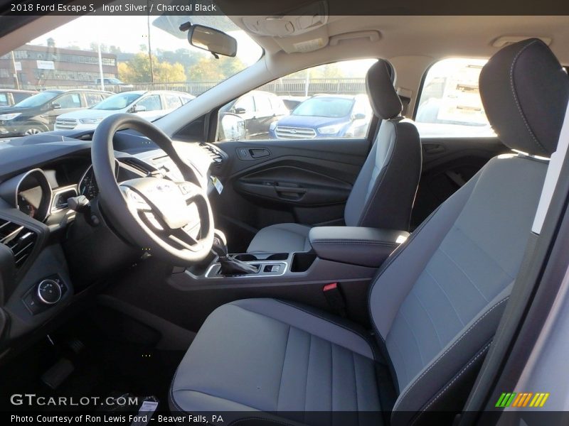 Ingot Silver / Charcoal Black 2018 Ford Escape S