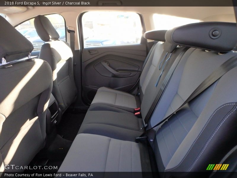 Ingot Silver / Charcoal Black 2018 Ford Escape S