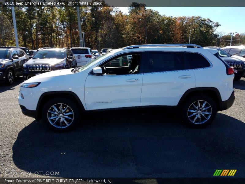 Bright White / Black 2018 Jeep Cherokee Limited 4x4