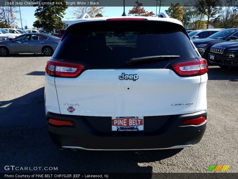 Bright White / Black 2018 Jeep Cherokee Limited 4x4