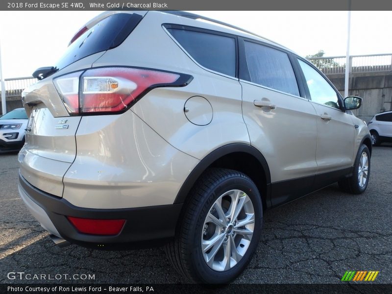 White Gold / Charcoal Black 2018 Ford Escape SE 4WD