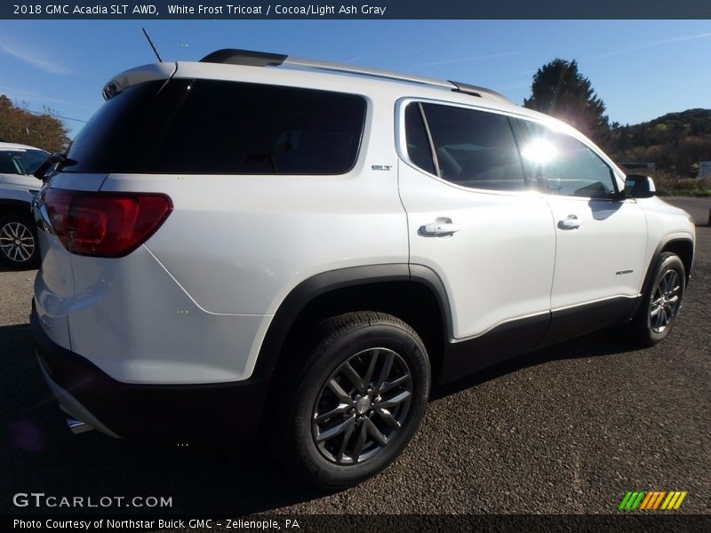 White Frost Tricoat / Cocoa/Light Ash Gray 2018 GMC Acadia SLT AWD