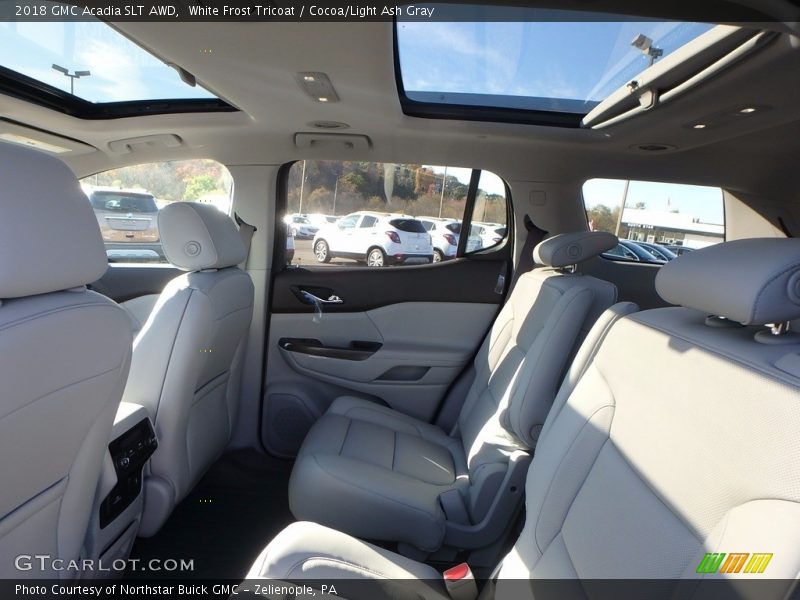 White Frost Tricoat / Cocoa/Light Ash Gray 2018 GMC Acadia SLT AWD