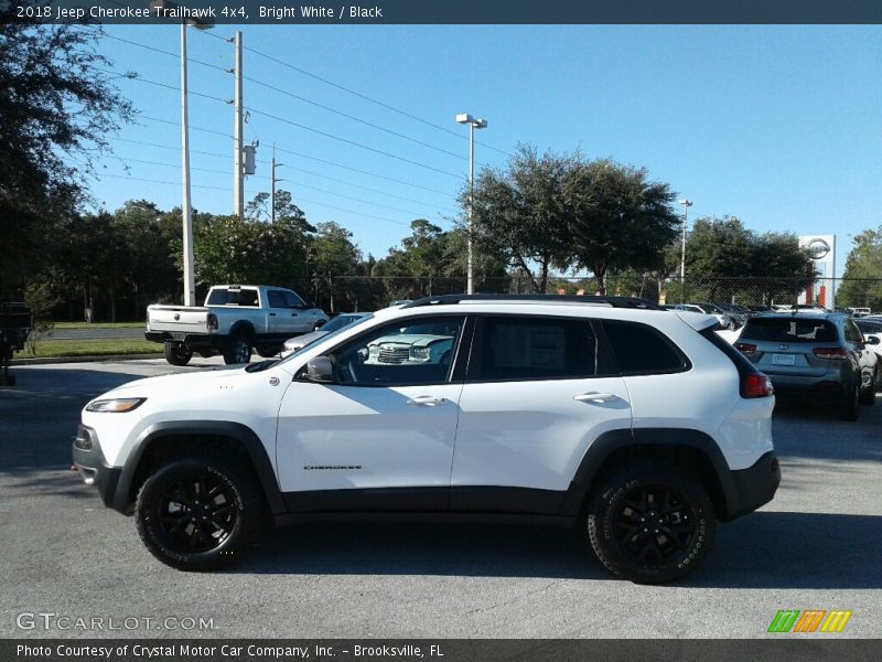 Bright White / Black 2018 Jeep Cherokee Trailhawk 4x4