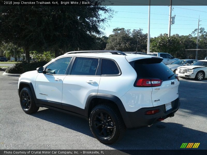 Bright White / Black 2018 Jeep Cherokee Trailhawk 4x4