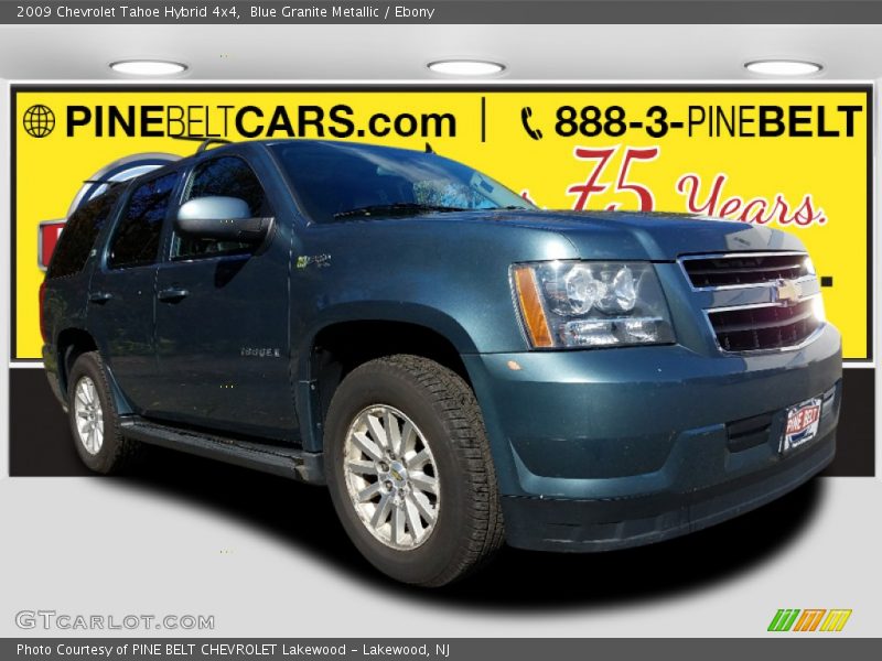Blue Granite Metallic / Ebony 2009 Chevrolet Tahoe Hybrid 4x4