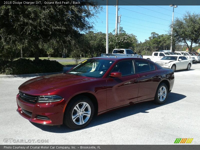 Octane Red Pearl / Black 2018 Dodge Charger SXT