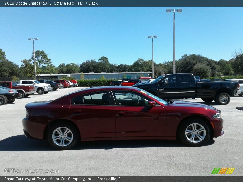 Octane Red Pearl / Black 2018 Dodge Charger SXT