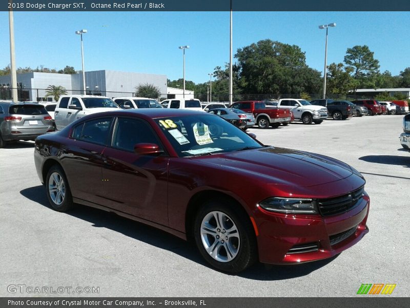 Octane Red Pearl / Black 2018 Dodge Charger SXT
