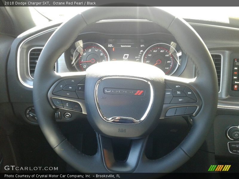 Octane Red Pearl / Black 2018 Dodge Charger SXT