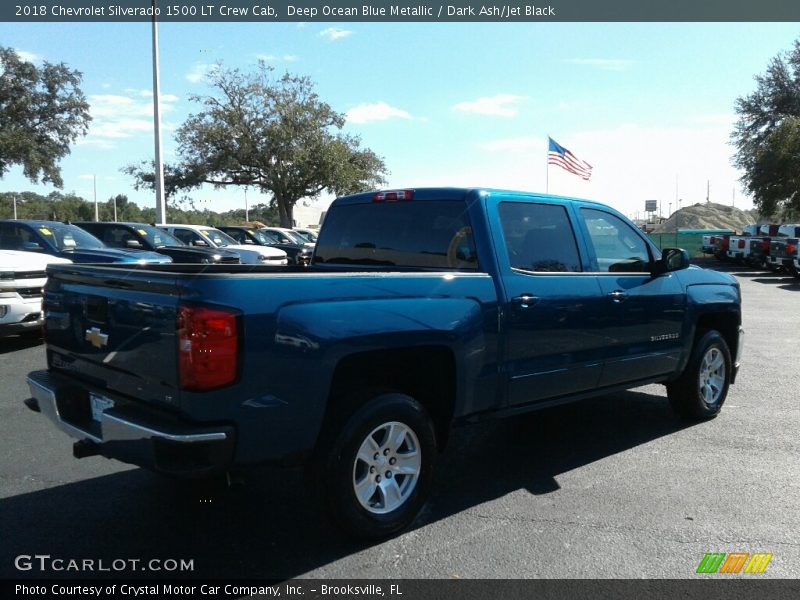 Deep Ocean Blue Metallic / Dark Ash/Jet Black 2018 Chevrolet Silverado 1500 LT Crew Cab