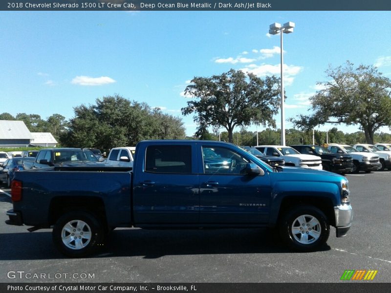 Deep Ocean Blue Metallic / Dark Ash/Jet Black 2018 Chevrolet Silverado 1500 LT Crew Cab