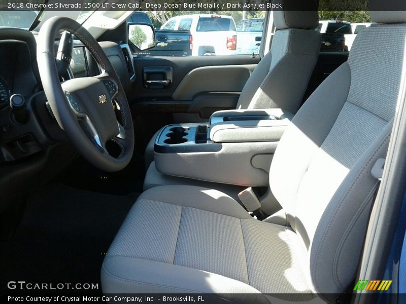 Deep Ocean Blue Metallic / Dark Ash/Jet Black 2018 Chevrolet Silverado 1500 LT Crew Cab