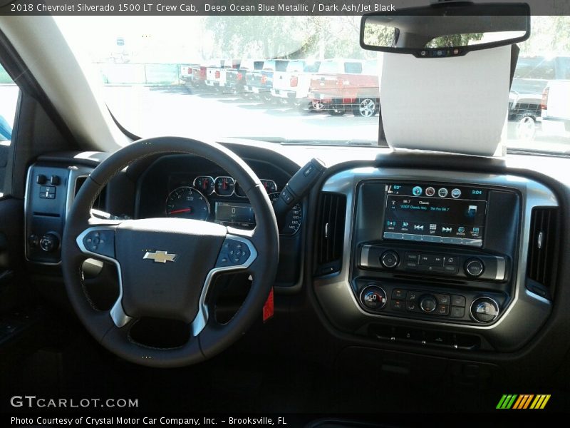 Deep Ocean Blue Metallic / Dark Ash/Jet Black 2018 Chevrolet Silverado 1500 LT Crew Cab