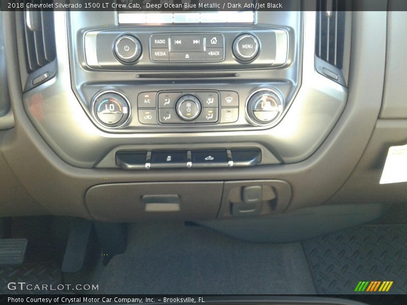 Deep Ocean Blue Metallic / Dark Ash/Jet Black 2018 Chevrolet Silverado 1500 LT Crew Cab