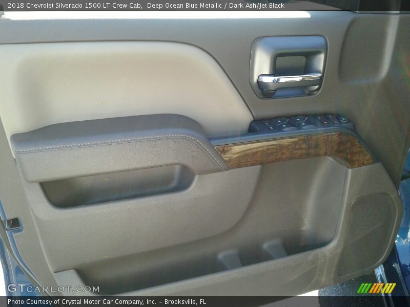 Deep Ocean Blue Metallic / Dark Ash/Jet Black 2018 Chevrolet Silverado 1500 LT Crew Cab