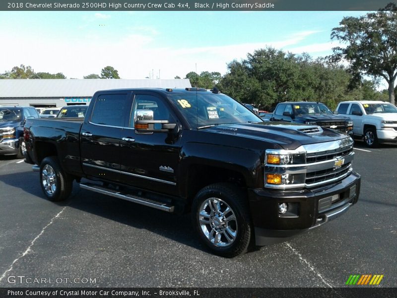 Black / High Country Saddle 2018 Chevrolet Silverado 2500HD High Country Crew Cab 4x4