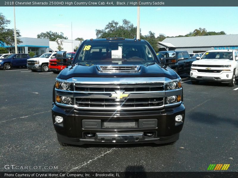Black / High Country Saddle 2018 Chevrolet Silverado 2500HD High Country Crew Cab 4x4