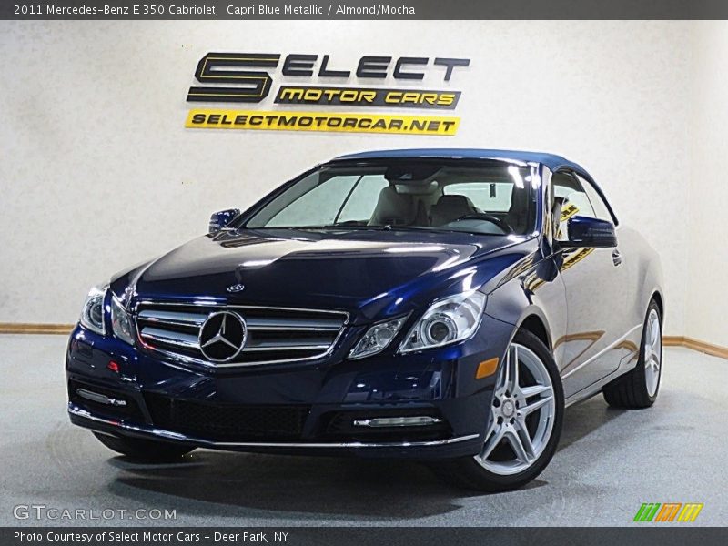 Capri Blue Metallic / Almond/Mocha 2011 Mercedes-Benz E 350 Cabriolet