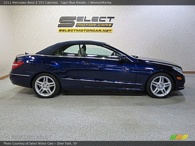 Capri Blue Metallic / Almond/Mocha 2011 Mercedes-Benz E 350 Cabriolet