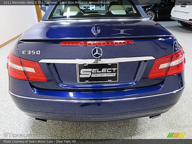 Capri Blue Metallic / Almond/Mocha 2011 Mercedes-Benz E 350 Cabriolet