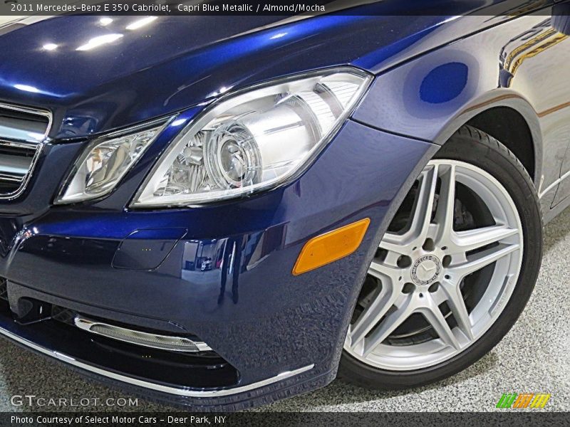 Capri Blue Metallic / Almond/Mocha 2011 Mercedes-Benz E 350 Cabriolet