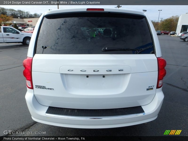 Bright White / Black/Light Graystone 2014 Dodge Grand Caravan SXT
