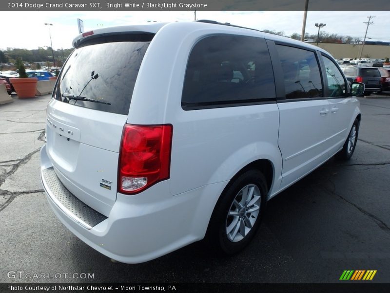 Bright White / Black/Light Graystone 2014 Dodge Grand Caravan SXT