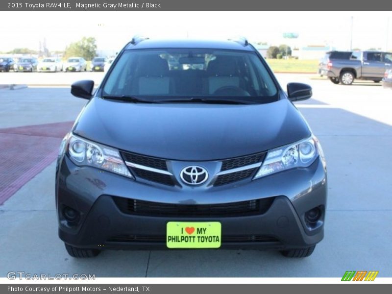Magnetic Gray Metallic / Black 2015 Toyota RAV4 LE