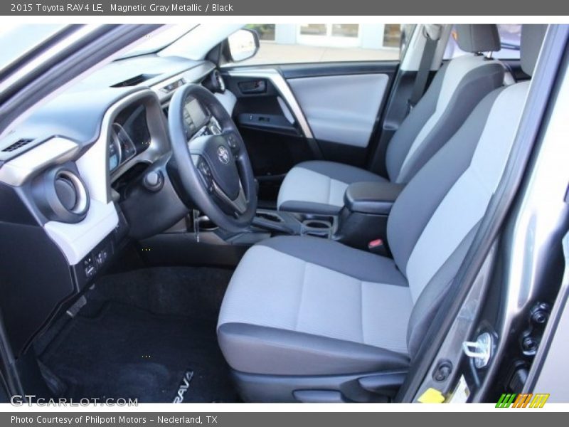 Magnetic Gray Metallic / Black 2015 Toyota RAV4 LE