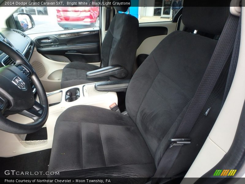 Bright White / Black/Light Graystone 2014 Dodge Grand Caravan SXT