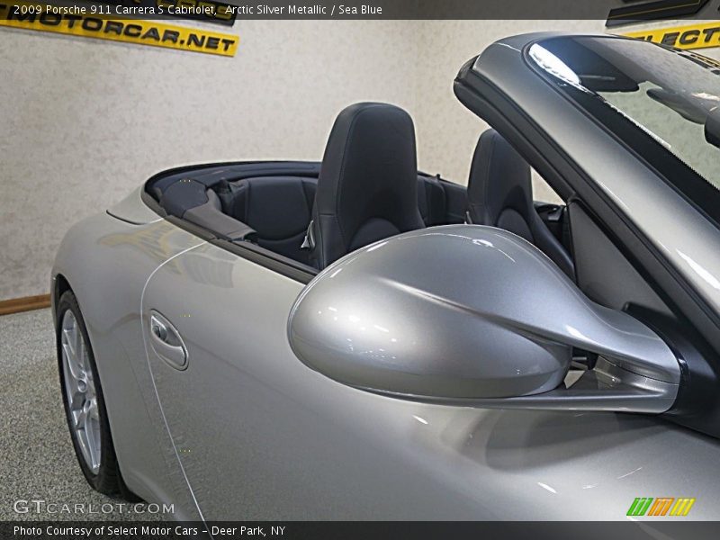 Arctic Silver Metallic / Sea Blue 2009 Porsche 911 Carrera S Cabriolet