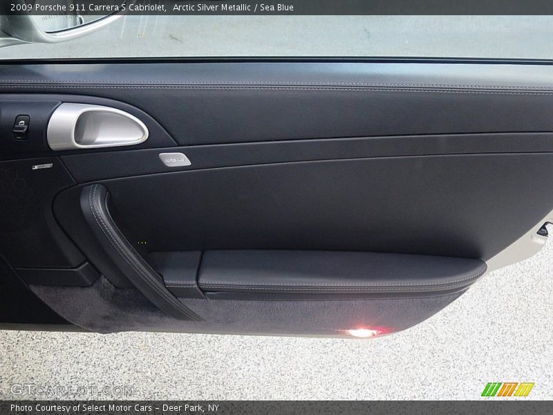 Arctic Silver Metallic / Sea Blue 2009 Porsche 911 Carrera S Cabriolet