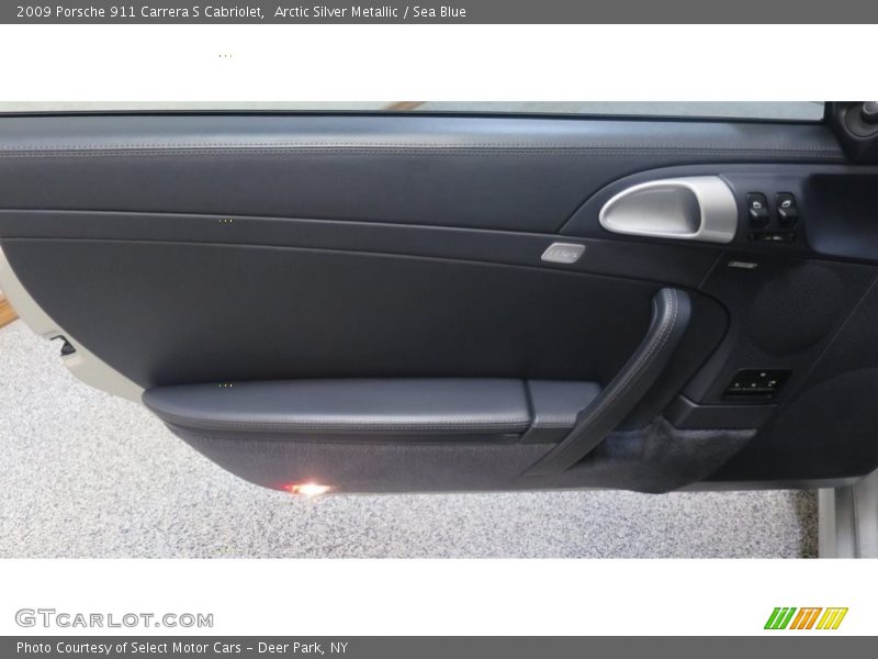 Arctic Silver Metallic / Sea Blue 2009 Porsche 911 Carrera S Cabriolet